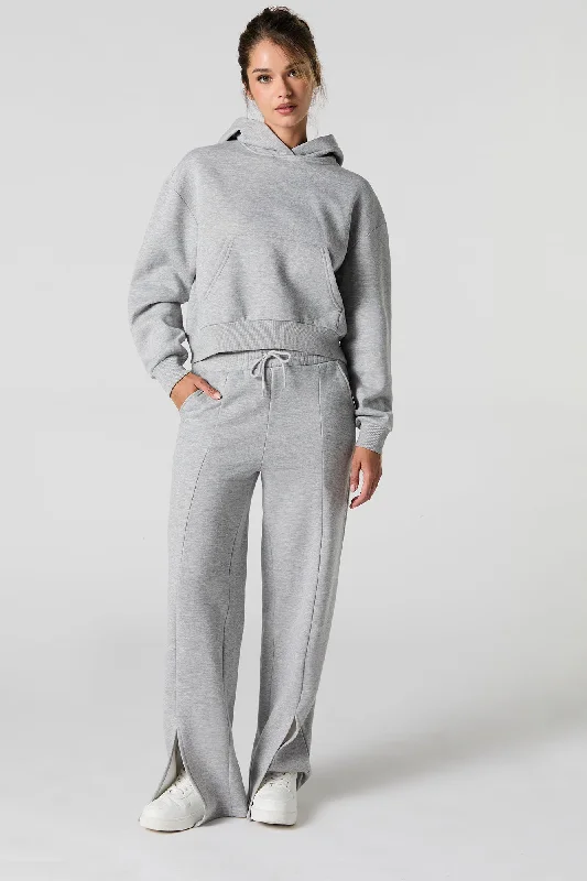 Fleece Slit Flare Sweatpant