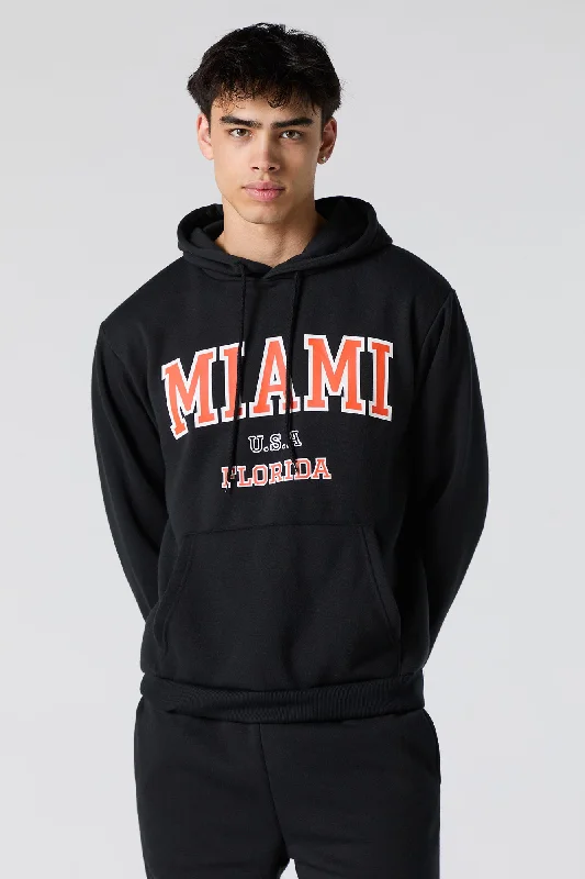 Miami Graphic Fleece Hoodie