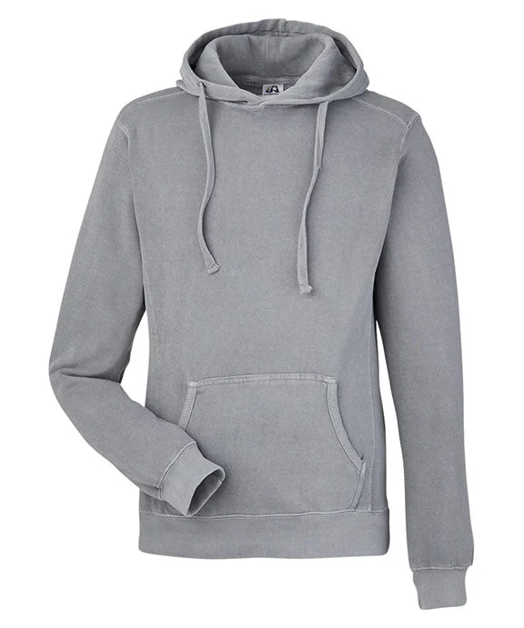 8730JA - J America Unisex Pigment Dyed Fleece Hooded Sweatshirt | Cloud