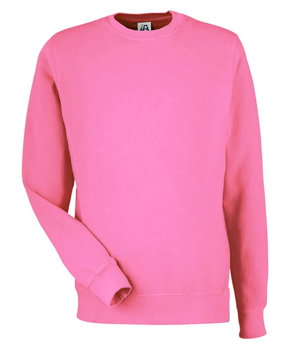 8731JA - J America Unisex Pigment Dyed Fleece Sweatshirt | Paradise Pink