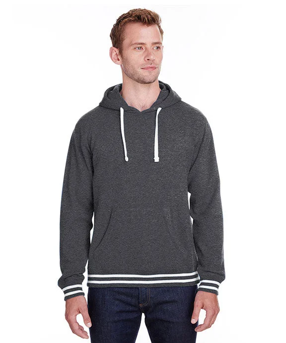 JA8649 - J America Adult Relay Hooded Sweatshirt | Black