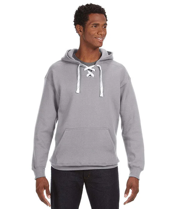 JA8830 - J America Adult Sport Lace Hooded Sweatshirt | Oxford