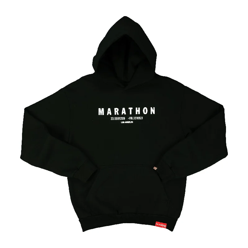 Marathon Foundation Hoodie - Black/White