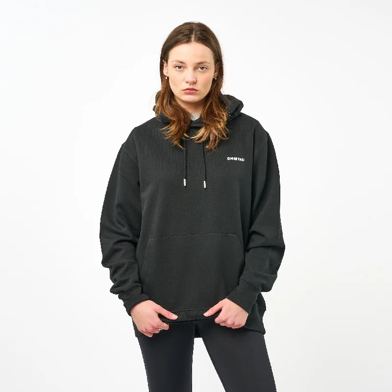 Omnitau Women's Muir Organic Cotton Medium Fit Hoodie - Black