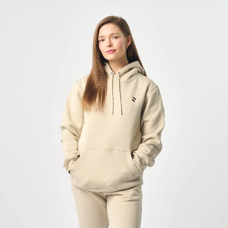 Omnitau Women's Prime Organic Cotton Hoodie - Dark Cream