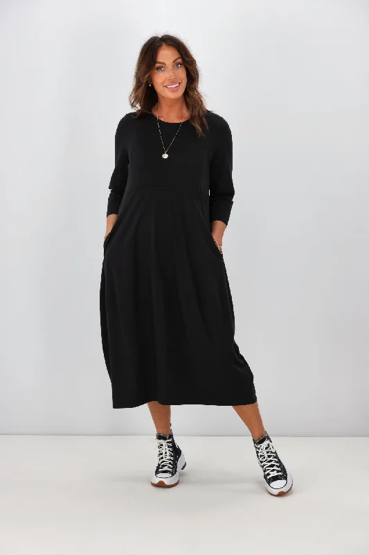 Tirelli Ovoid Jersey Dress Black