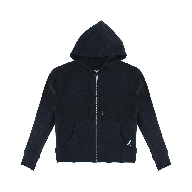 Kangol Women's Waffle Full Zip Hoodie