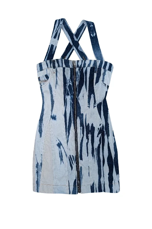 Halter Neck Women Dress to Show Off the Shoulders and Neckline Halter Neck Women Dress to Show Off the Shoulders and Neckline Diesel - Blue Acid Wash Zipper Front Mini Dress Sz XS