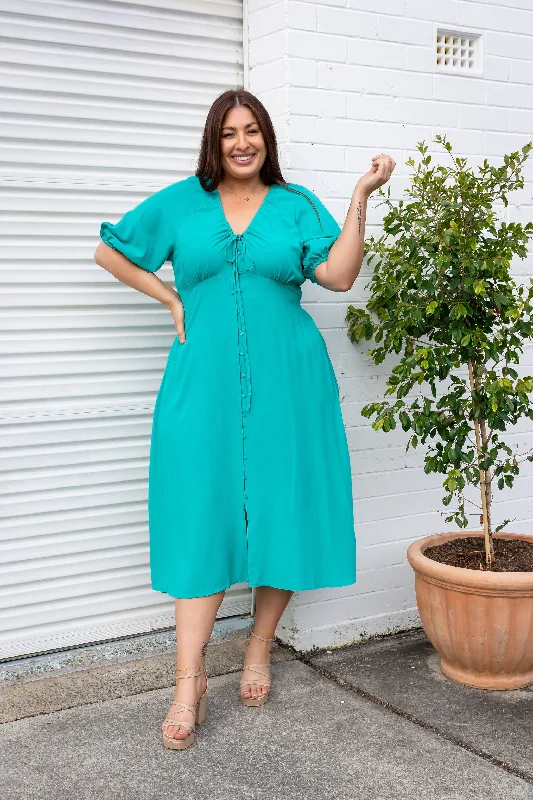 Willow Dress in Jade Green