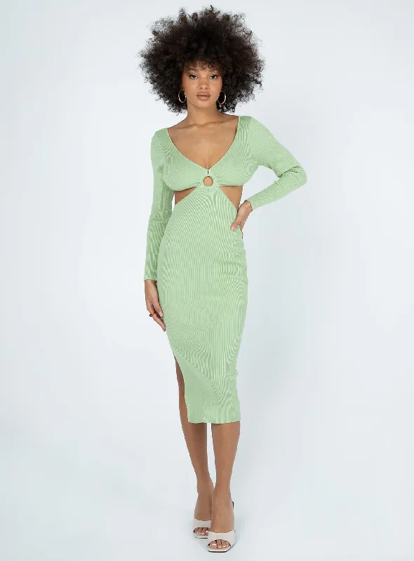 Lucia Midi Dress Green