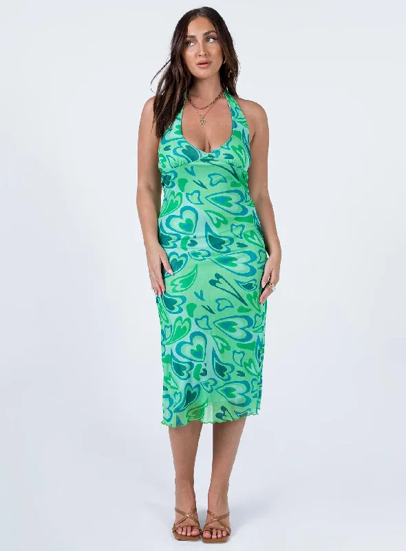 Tiffany Midi Dress Green