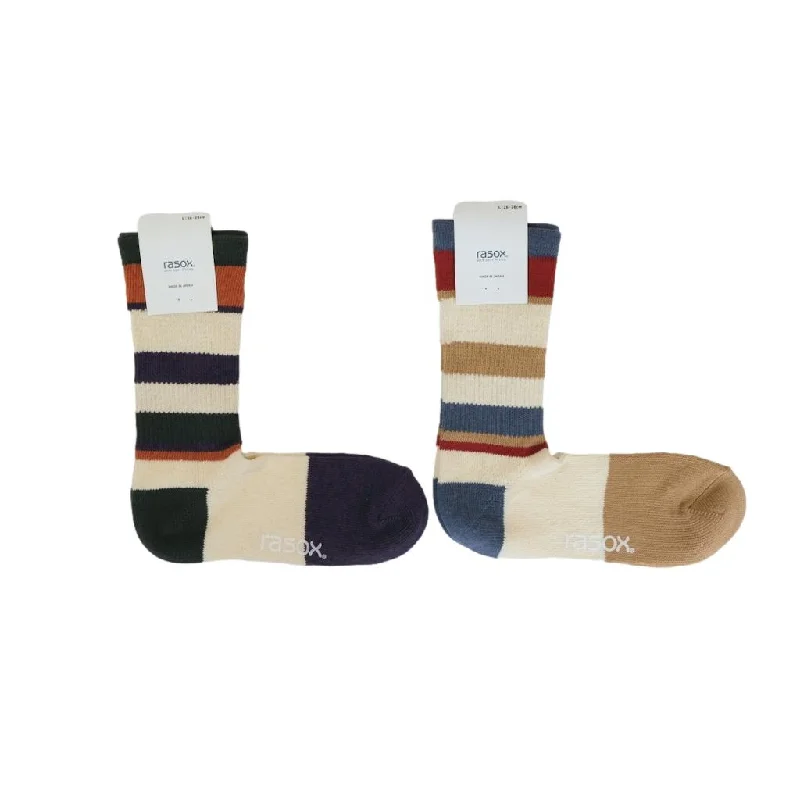 Rasox Multi Border Crew Socks