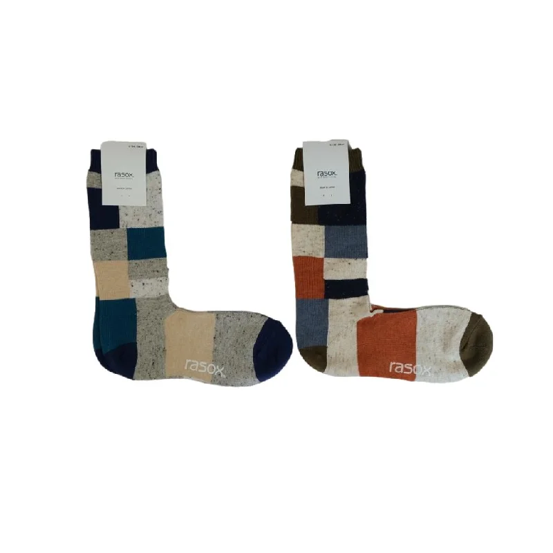 Rasox Patchwork Nep Crew Socks