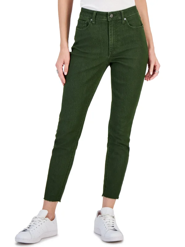 Women's pants for outdoor adventures Dark - wash women jeans for a sophisticated and slimming effect Women's Plain Skinny Jeans,Olive