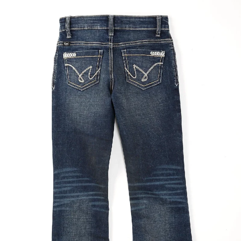 Women's printed floral pants High - waisted women jeans for a flattering silhouette Cruel Girl's Violet Bootcut Jean