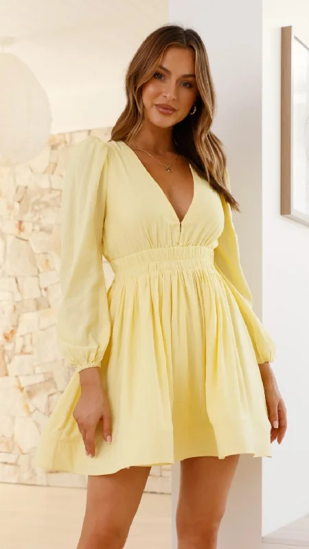 Charlotte Mini Dress - Yellow