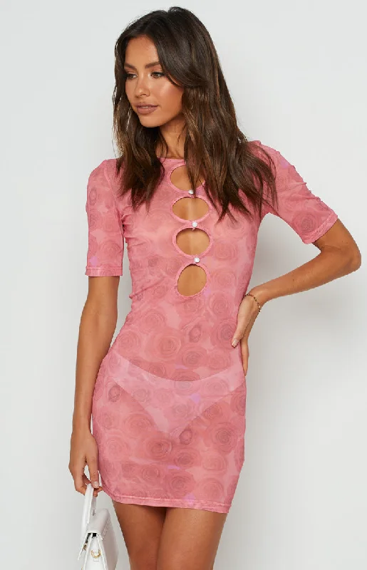 Lioness Hysteria Mesh Dress Pink