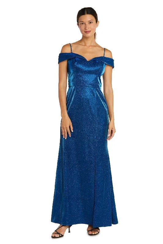 Morgan & Co 12786 Long Off Shoulder Prom Dress