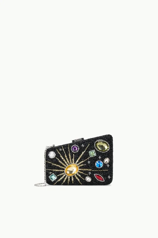 CARMELLA BEADED CLUTCH | BLACK CELESTIAL