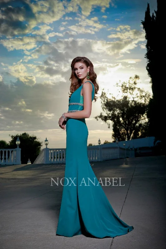 Long Formal Prom Dress Deep V Neck Mermaid Gown