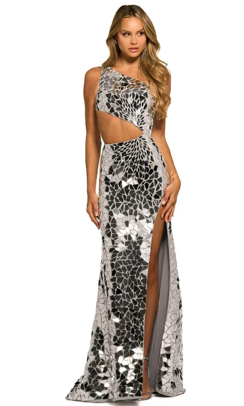 Sherri Hill 55383 - Glass Cutout Prom Dress