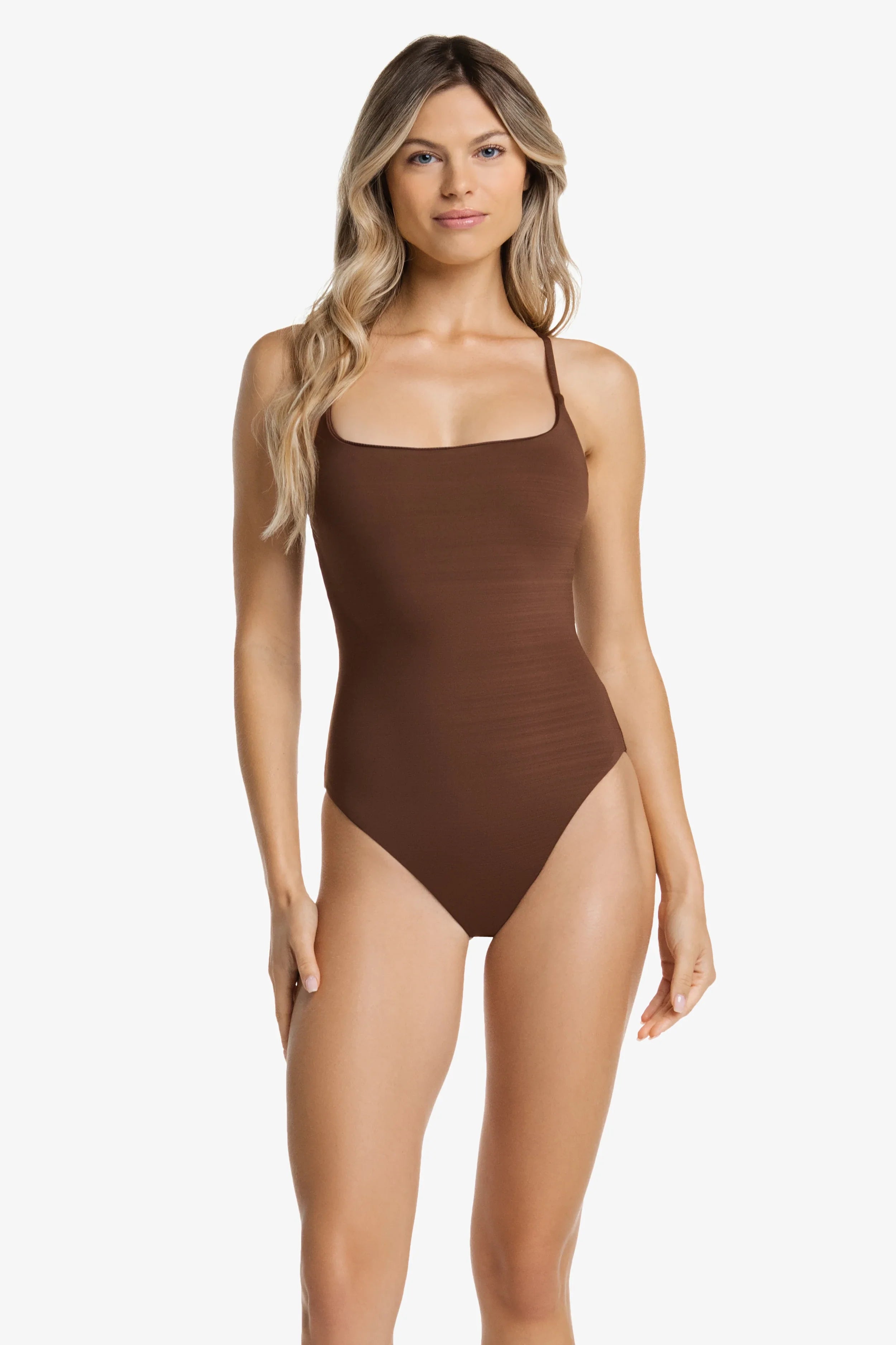 Ballet One-Piece  |  Textured Chocolate Brown