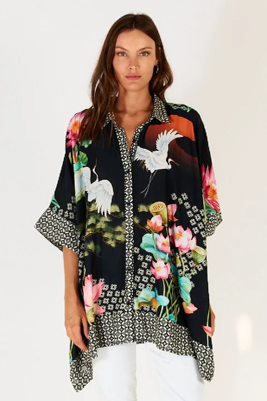 Lula Soul Yoshiko Kaftan Shirt Long Sleeve