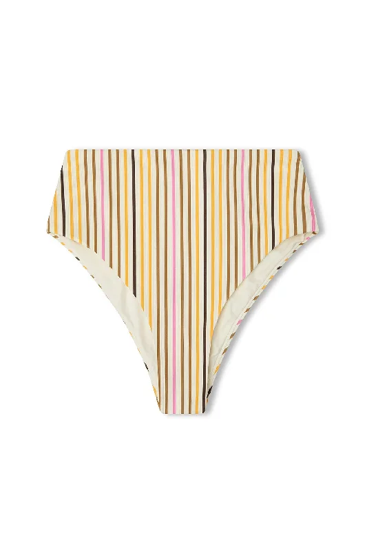 Mandarin Stripe Waisted Full Brief