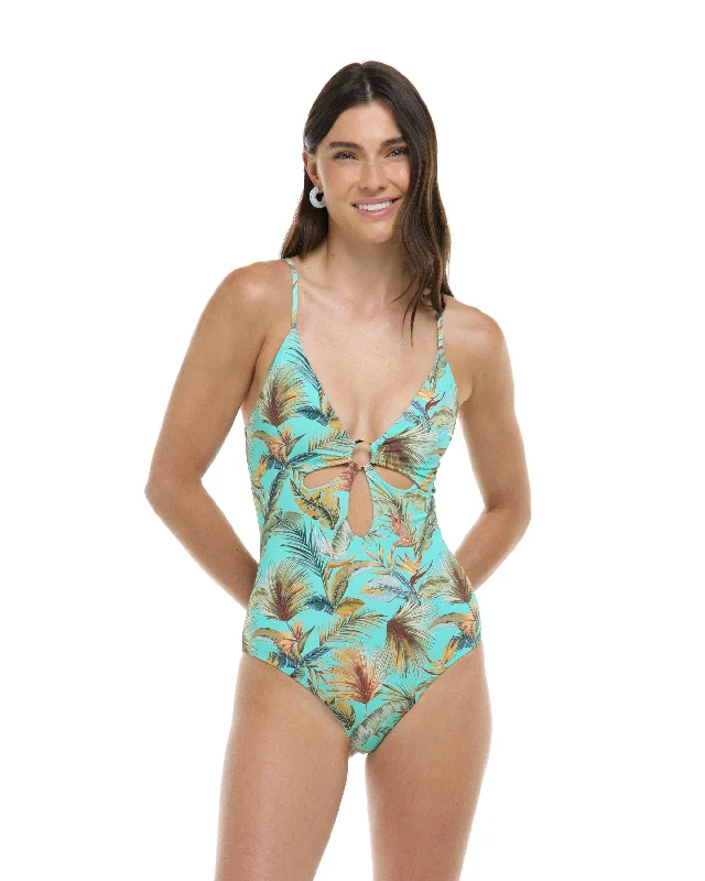 Molokini Maddie One-Piece Tank Swimsuit - Sea Mist / Molokini