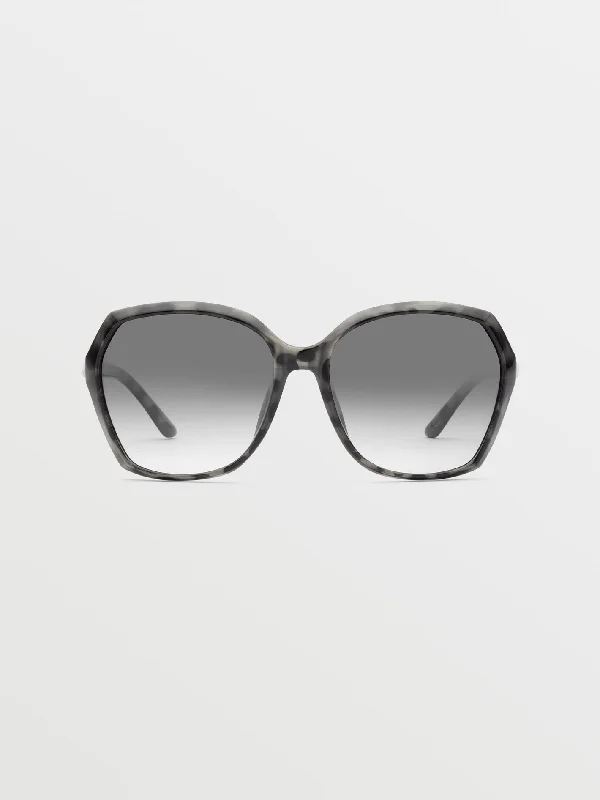 Psychic Sunglasses - Gloss Nude Tort/Gray Gradient