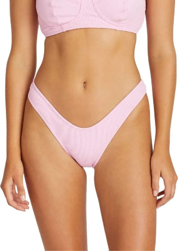 Sea Pink Ribbed Curve Brief Sea Pink