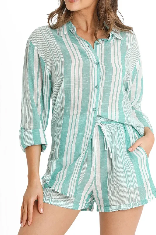 Sunseeker Wilder Boyfriend Shirt Green